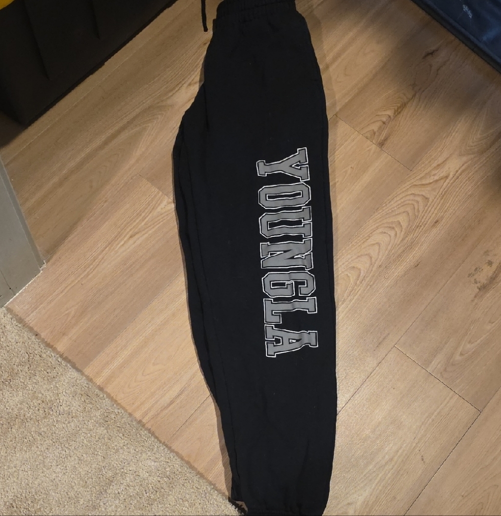 YoungLA Black Joggers